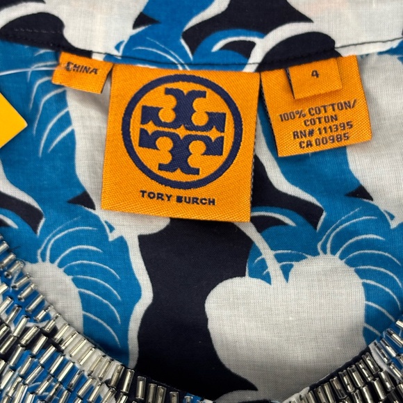 NWT | Tory Burch | Embellished Tunic Caftan Danira Dress | Size 4 - Picture 5 of 10
